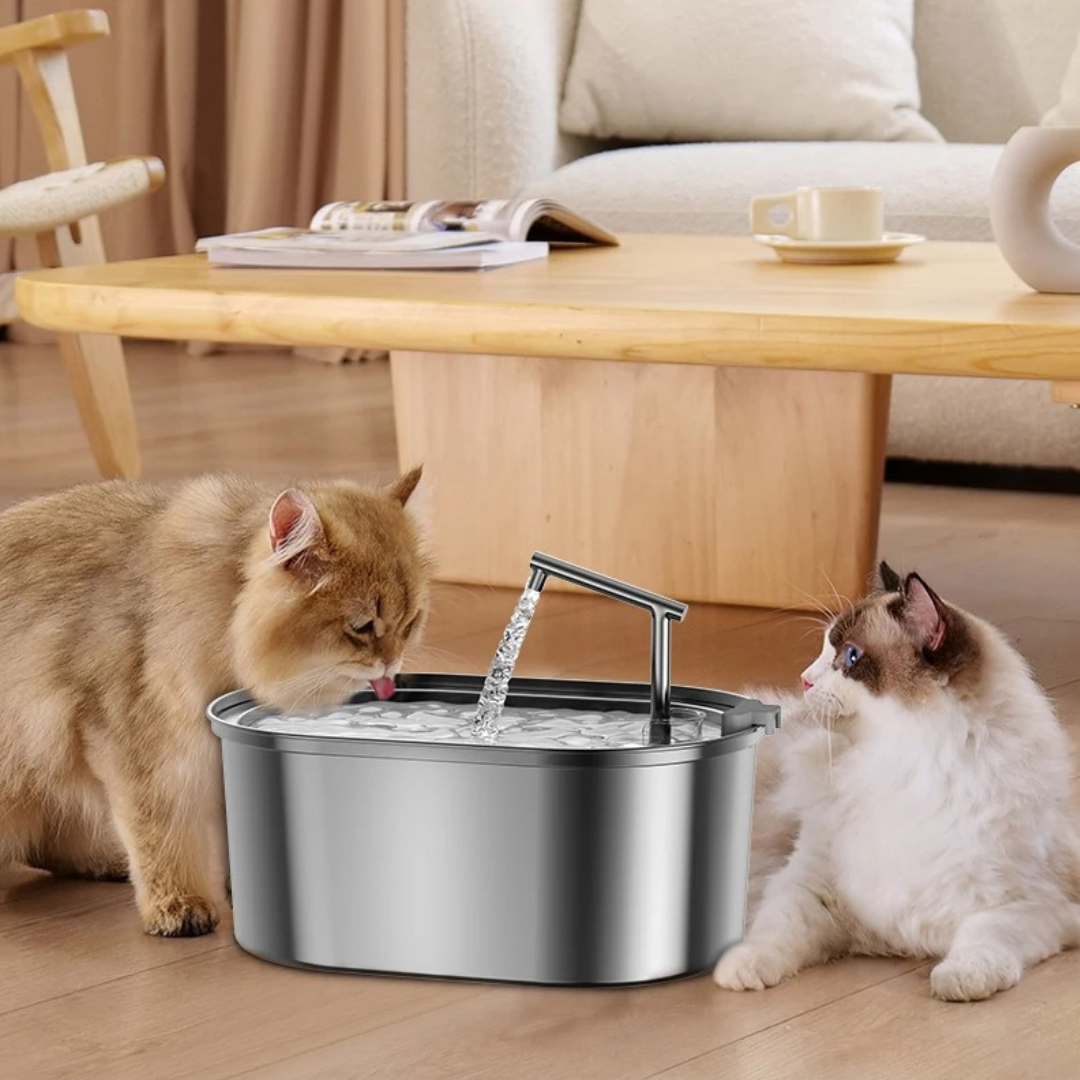 3.2L Stainless Steel Automatic Cat Fountain