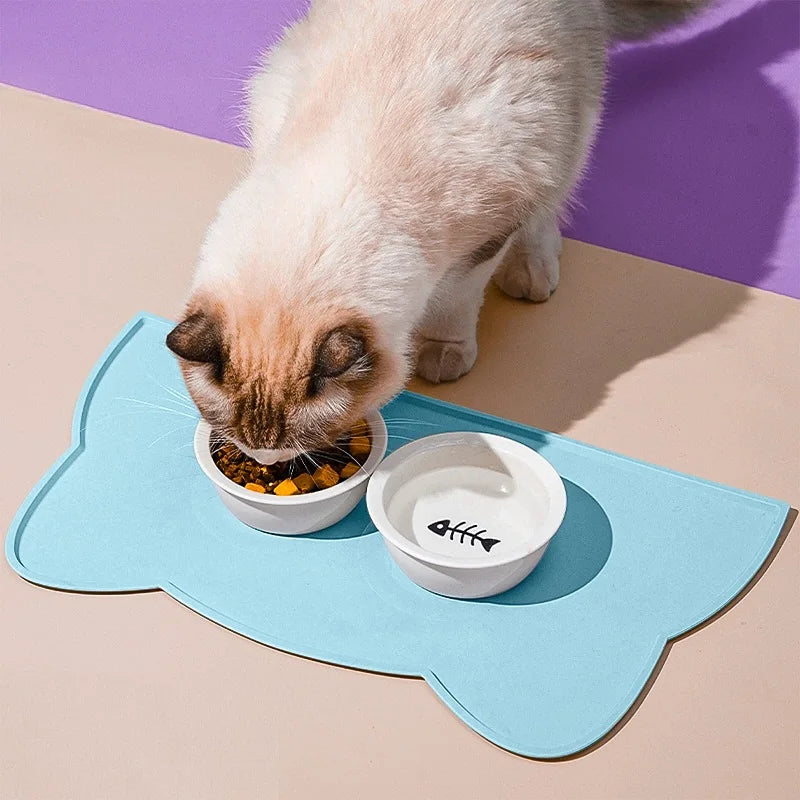 Cute Cat Ear Non-Slip Feeding Placemat